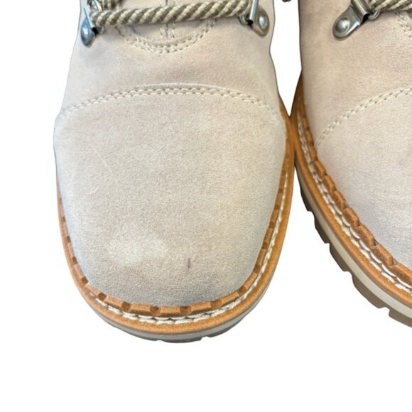 Sam Edelman Bowen Grey Suede Faux Fur Hiking Boot size 7.5 - Picture 9 of 12